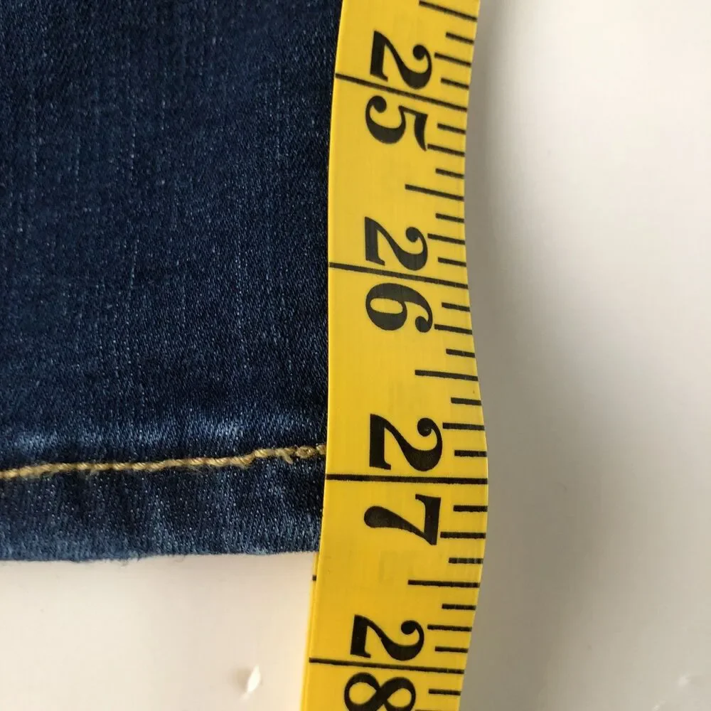 ⁠Cat & Jack Girls Jeggings Dark Vintage Blue Distressed Denim Jeans Size 18 NWT